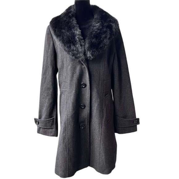 giacca Jackets & Blazers - Giacca Wool Blend Pea Coat Grey Large​​​​​